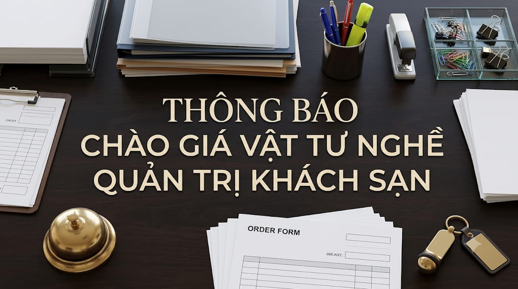 Thông báo: Mời báo giá vật tư thực hành nghề Quản trị khách sạn